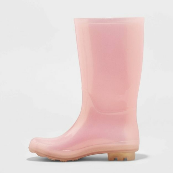 PINK RAIN BOOTS Cat & Jack Target SIZE 7 NWT - Picture 2 of 6